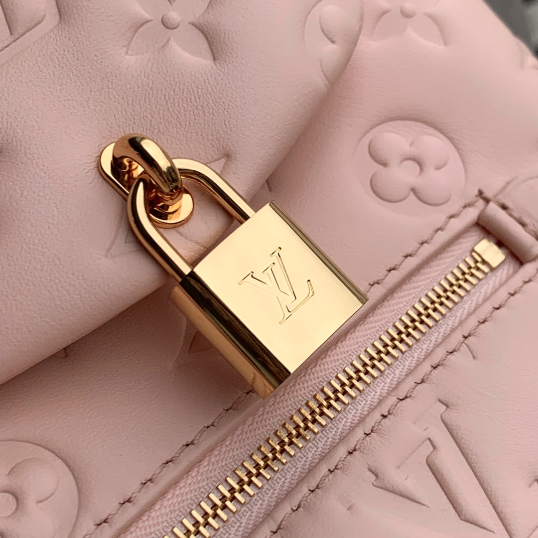 LV A貨M13389粉色迷你背包Monogram壓紋金鏈人氣新作推薦｜歐美奢侈品精品推薦