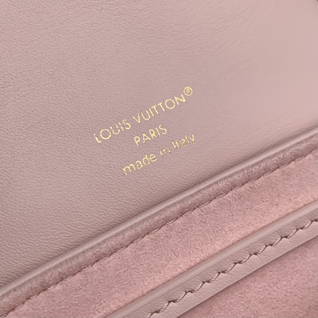 LV A貨M13389粉色迷你背包Monogram壓紋金鏈人氣新作推薦｜歐美奢侈品精品推薦