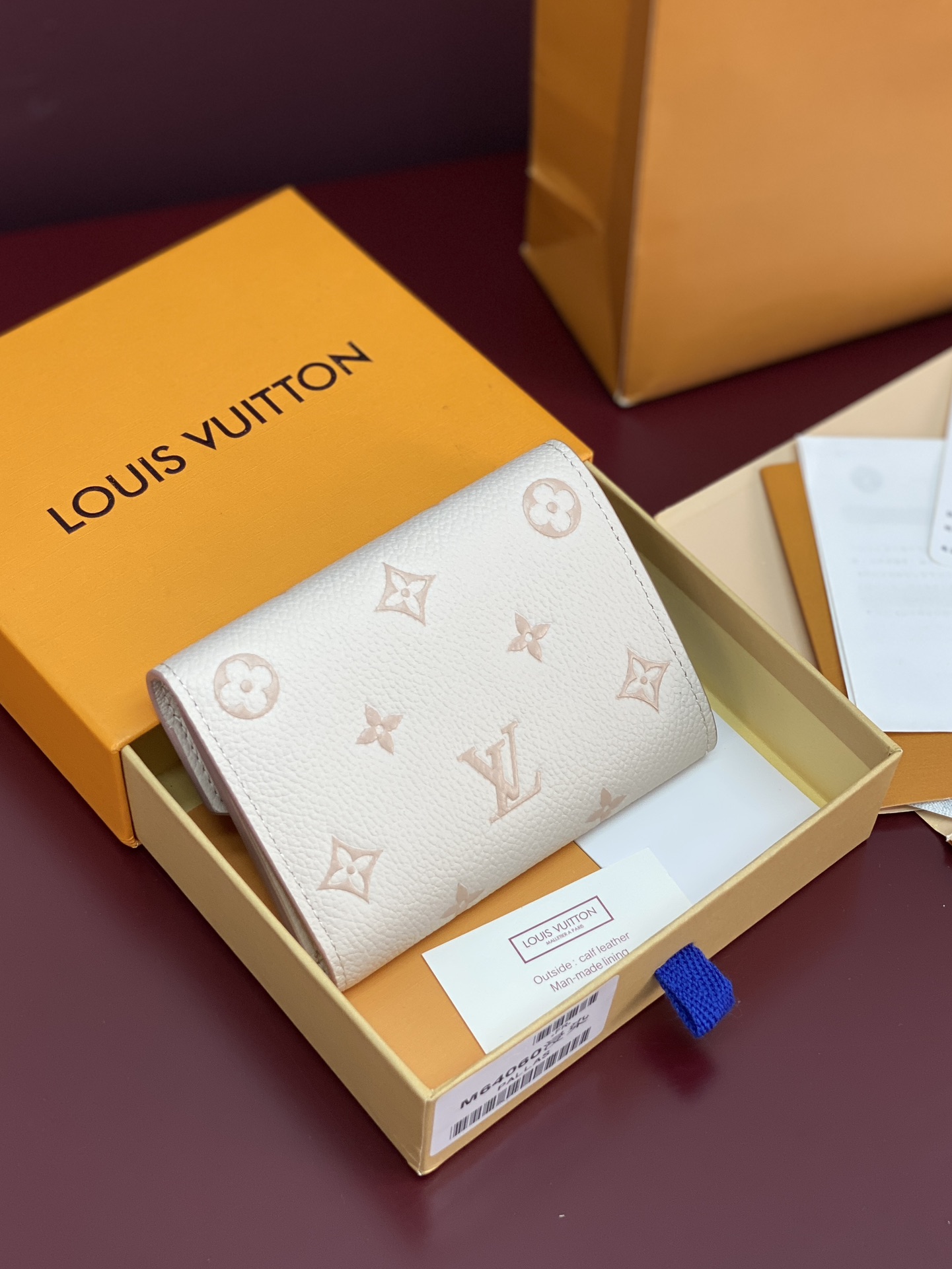 LV原單白色短夾三折錢包Monogram壓紋奶油粉人氣推薦款｜歐美奢侈品精品推薦