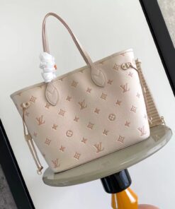 LV高仿Neverfull奶油粉托特包大容量通勤人氣推薦款