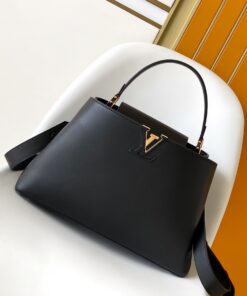 LV原單M24880黑色翻蓋手提包金屬Logo設計簡約氣場通勤款