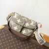 LV高仿老花卡其翻蓋包寬背帶設計百搭氣質款通勤穿搭推薦｜歐美奢侈品精品推薦