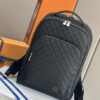 LV 高仿棋盤格後背包 N40501款 烘黑格紋設計 男士百搭通勤首選｜歐美奢侈品精品推薦