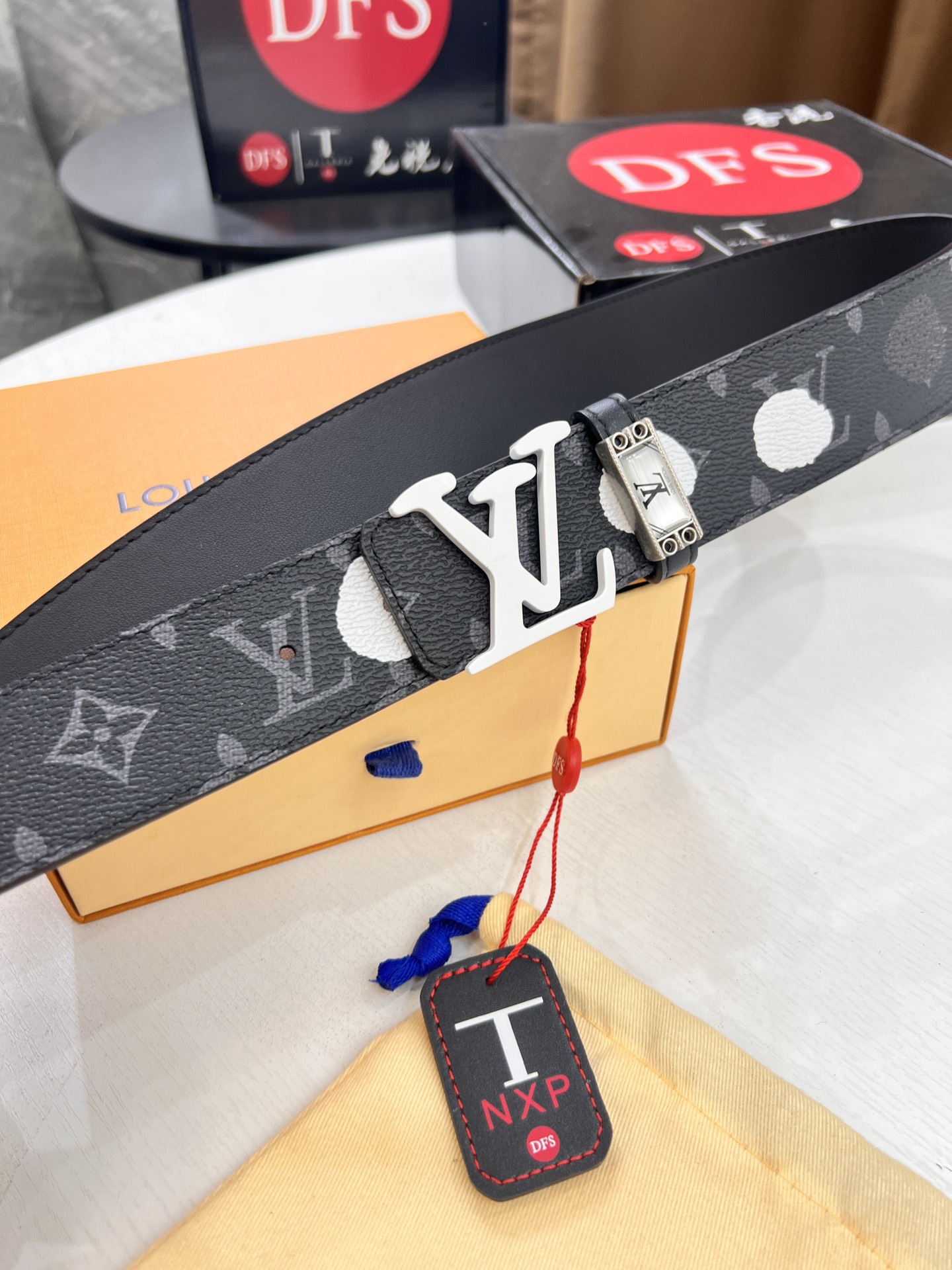 LV 高仿Monogram Eclipse圖騰皮帶潮流百搭腰帶推薦｜歐美奢侈品精品推薦