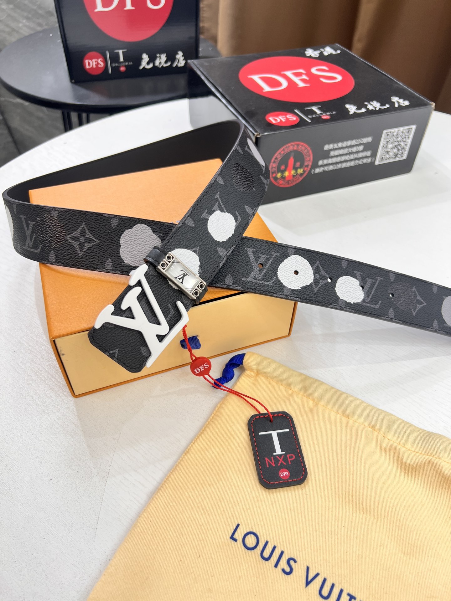 LV 高仿Monogram Eclipse圖騰皮帶潮流百搭腰帶推薦｜歐美奢侈品精品推薦