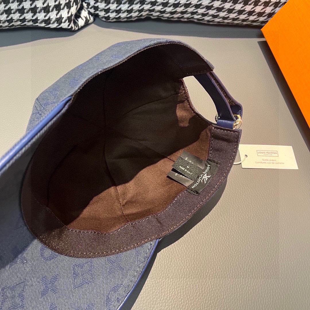 LV高仿繽紛老花棒球帽三色織紋設計休閒百搭首選｜歐美奢侈品精品推薦