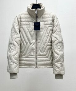 LV高仿立體壓花羽絨外套 冬季精品保暖高仿男裝外套