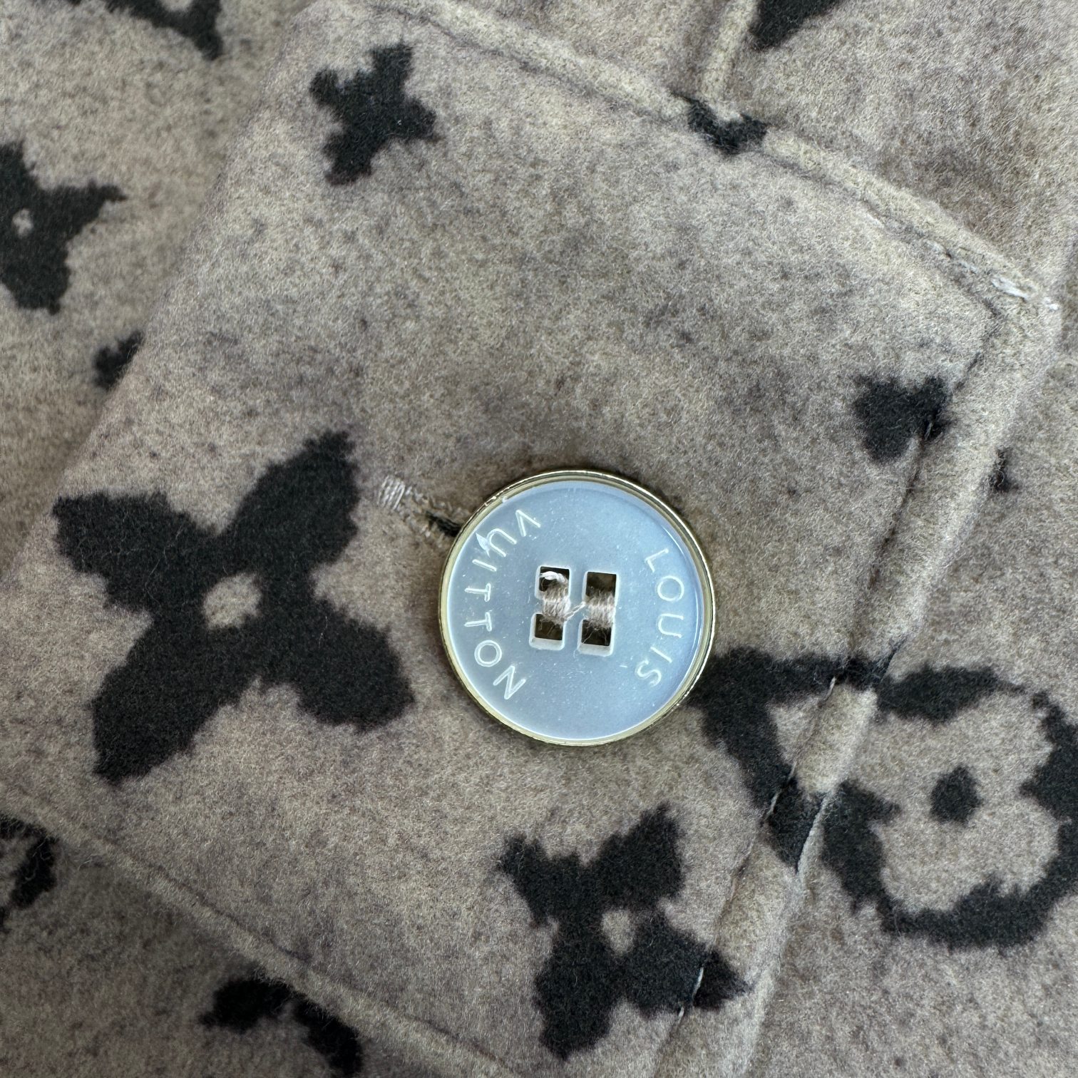 LV高仿羊毛襯衫 滿版Monogram復古設計 秋冬質感男裝｜歐美奢侈品精品推薦