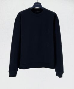 LV一比一黑色衛衣 經典壓紋Logo設計 修身舒適款秋冬百搭