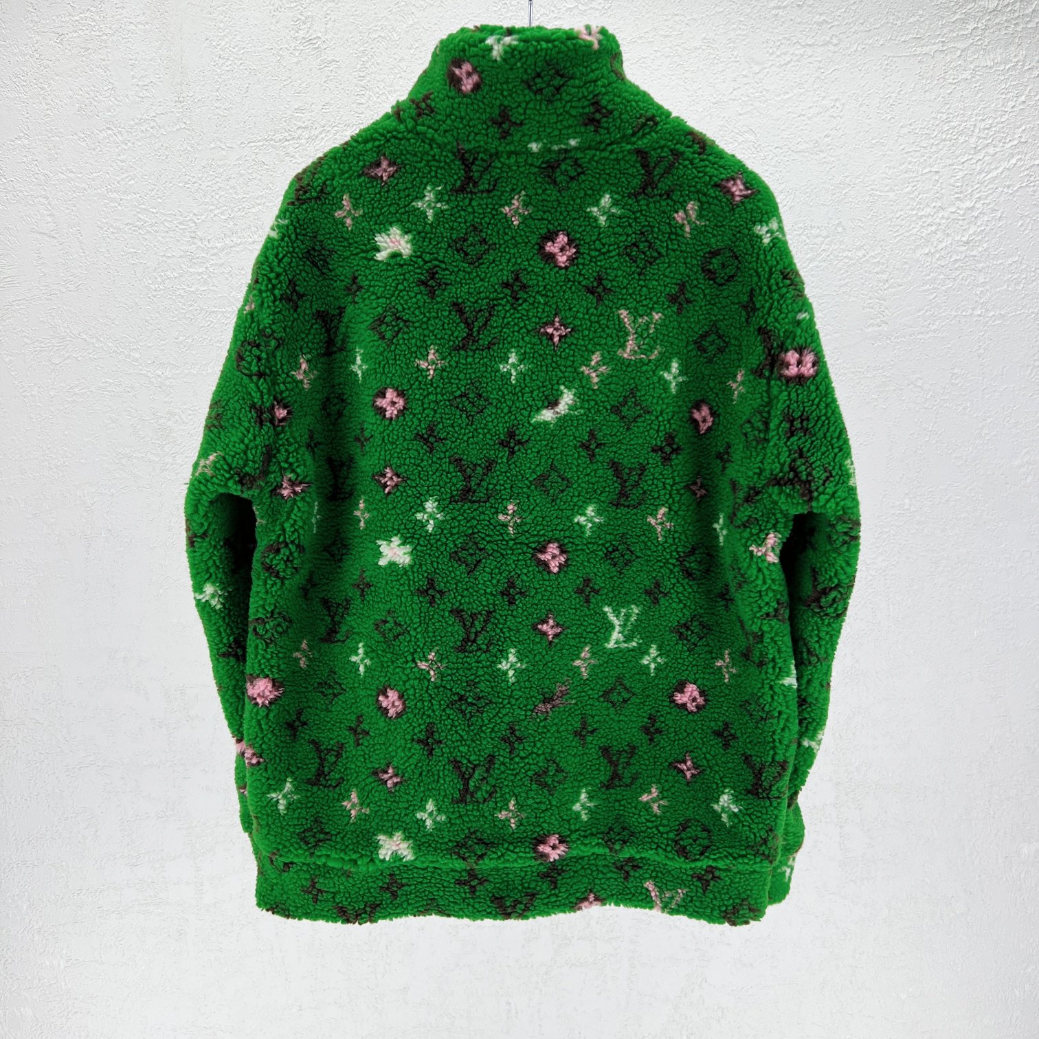 LV原單羊羔絨外套 綠色Monogram圖騰刷毛上衣 保暖柔軟人氣款｜歐美奢侈品精品推薦