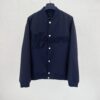 LV高仿棒球外套 Lovers刺繡款 海軍藍簡約潮流百搭夾克|超A仿原單精品圖片 3 LV高仿棒球外套 Lovers刺繡款 海軍藍簡約潮流百搭夾克|歐美奢侈品精品推薦