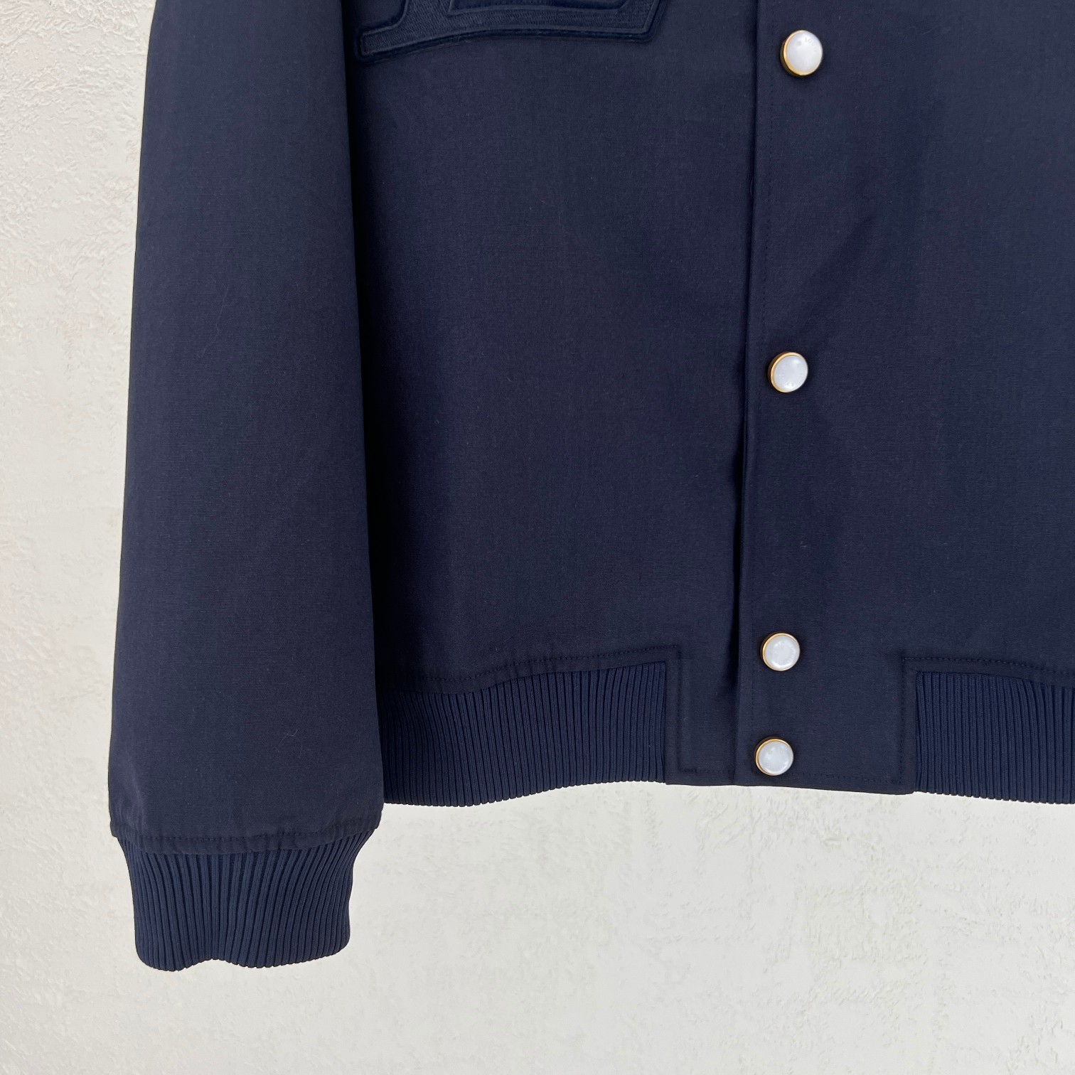 LV高仿棒球外套 Lovers刺繡款 海軍藍簡約潮流百搭夾克｜歐美奢侈品精品推薦