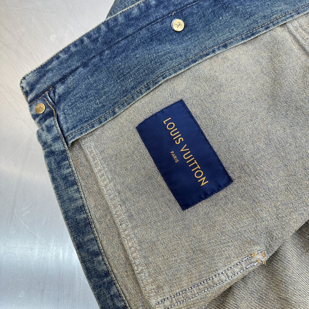 LV高仿丹寧外套老花滿版設計潮流復古牛仔款｜歐美奢侈品精品推薦