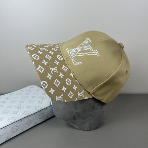 LV 原單卡其色印花棒球帽時尚百搭遮陽帽男女皆宜款