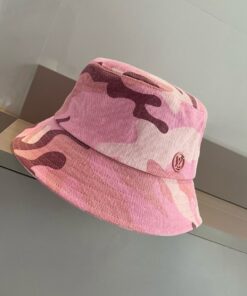 LV A貨粉色迷彩漁夫帽牛仔質感甜酷風格穿搭首選