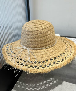 LV一比一草編帽鏤空手工寬沿款法式優雅遮陽帽