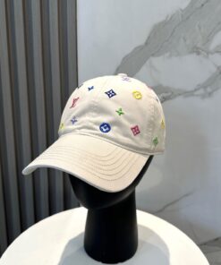 LV 一比一彩色標誌棒球帽 活潑多色設計款