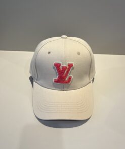 LV A貨杏色棒球帽 刺繡紅標簡約風格配件