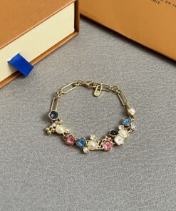 LV 一比一花卉珍珠手鍊 鏈條混搭甜美設計款