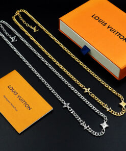 LV 一比一金鏈項鍊 經典Monogram點綴設計款