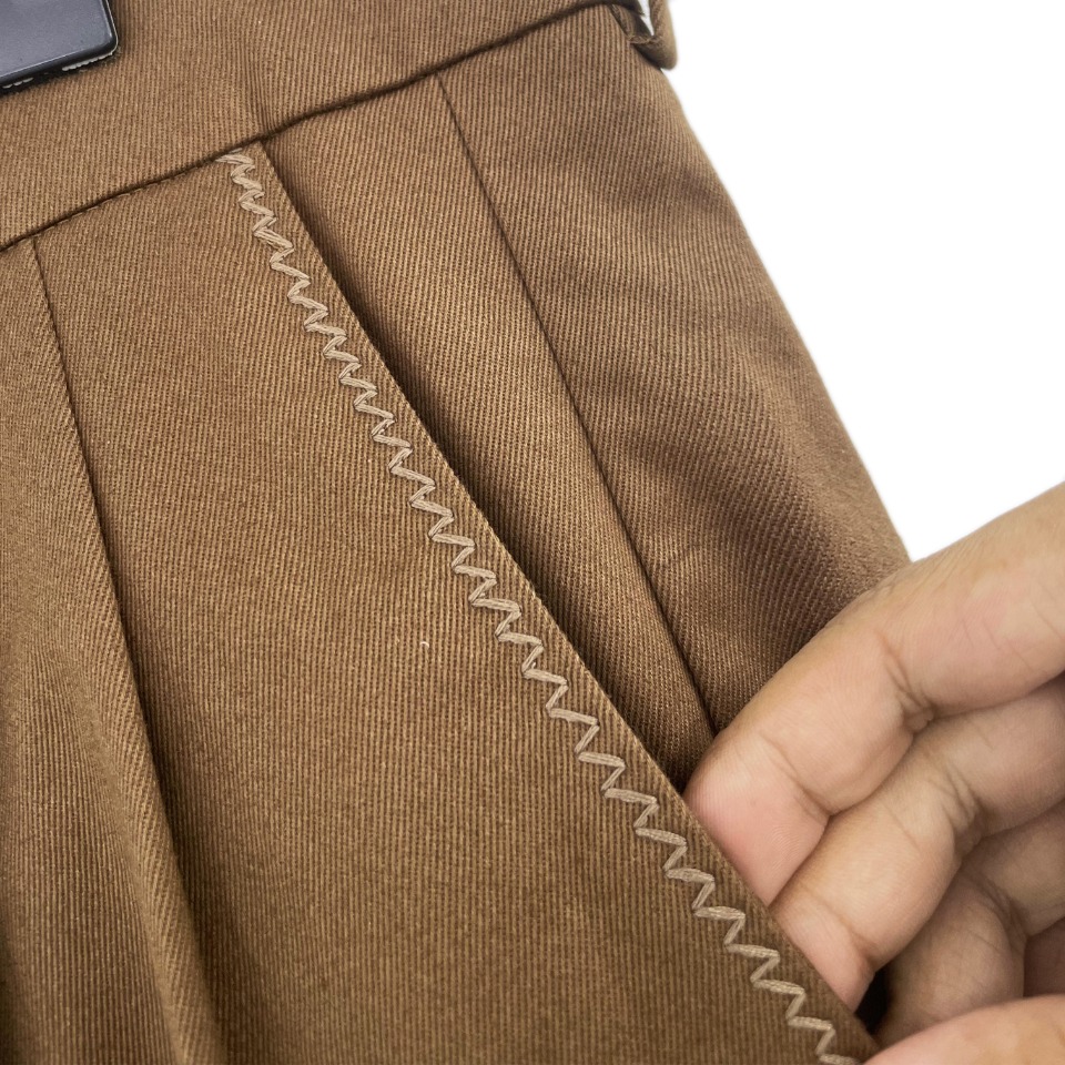 LV原單卡其長褲 男士寬鬆直筒西裝褲休閒通勤款｜歐美奢侈品精品推薦