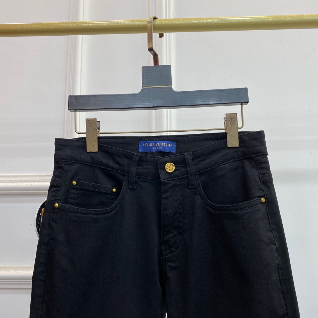 LV 高仿後袋漸層牛仔褲 潮流燙染配色街頭風｜歐美奢侈品精品推薦