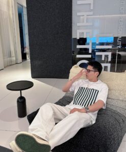 LV 原單白色大字母LOGO印花短袖T恤夏季潮流百搭款