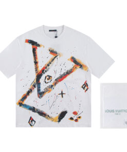 LV一比一黑色壓紋T恤簡約風百搭款短袖上衣