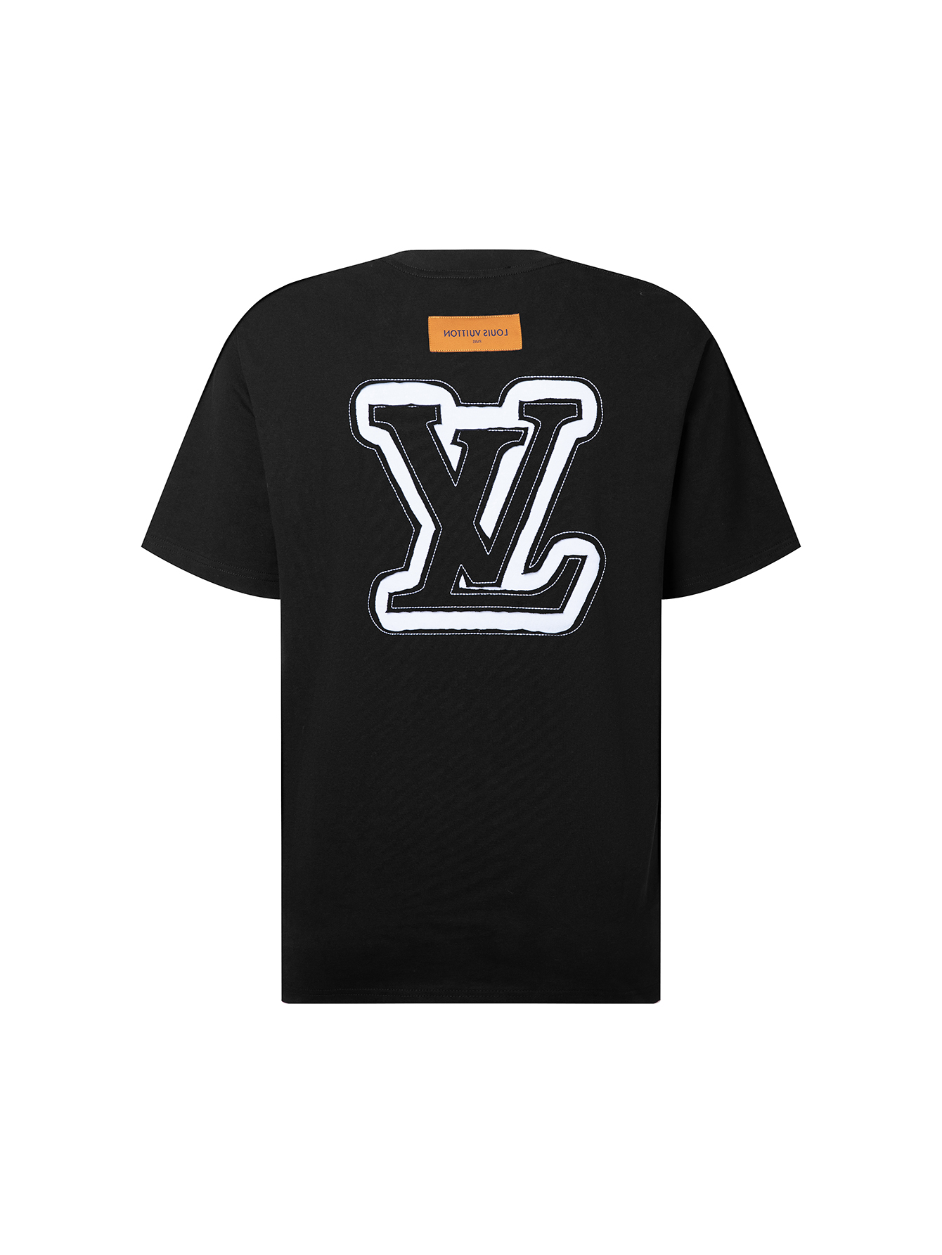 LV 高仿短袖T恤 黑色厚磅純棉 簡約小標款式設計｜歐美奢侈品精品推薦