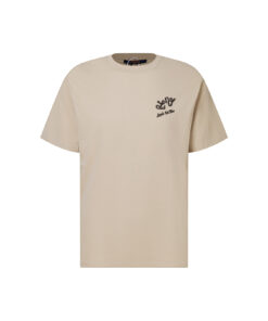 LV 高仿短袖T恤 米色刺繡小圖 寬鬆落肩設計款