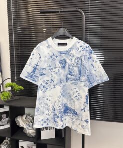 LV 一比一印花短袖 巴黎風格滿版老花T恤