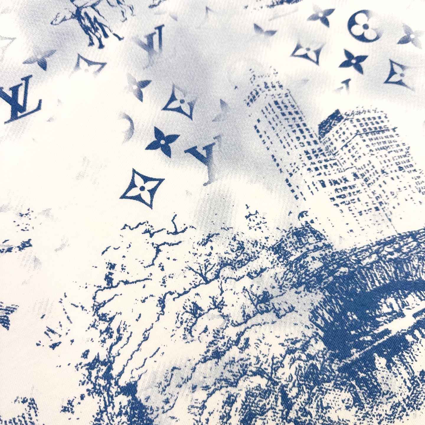 LV 一比一印花短袖 巴黎風格滿版老花T恤｜歐美奢侈品精品推薦