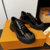 LV A貨黑色亮面厚底休閒鞋潮流個性男女款百搭時尚鞋推薦｜歐美奢侈品精品推薦