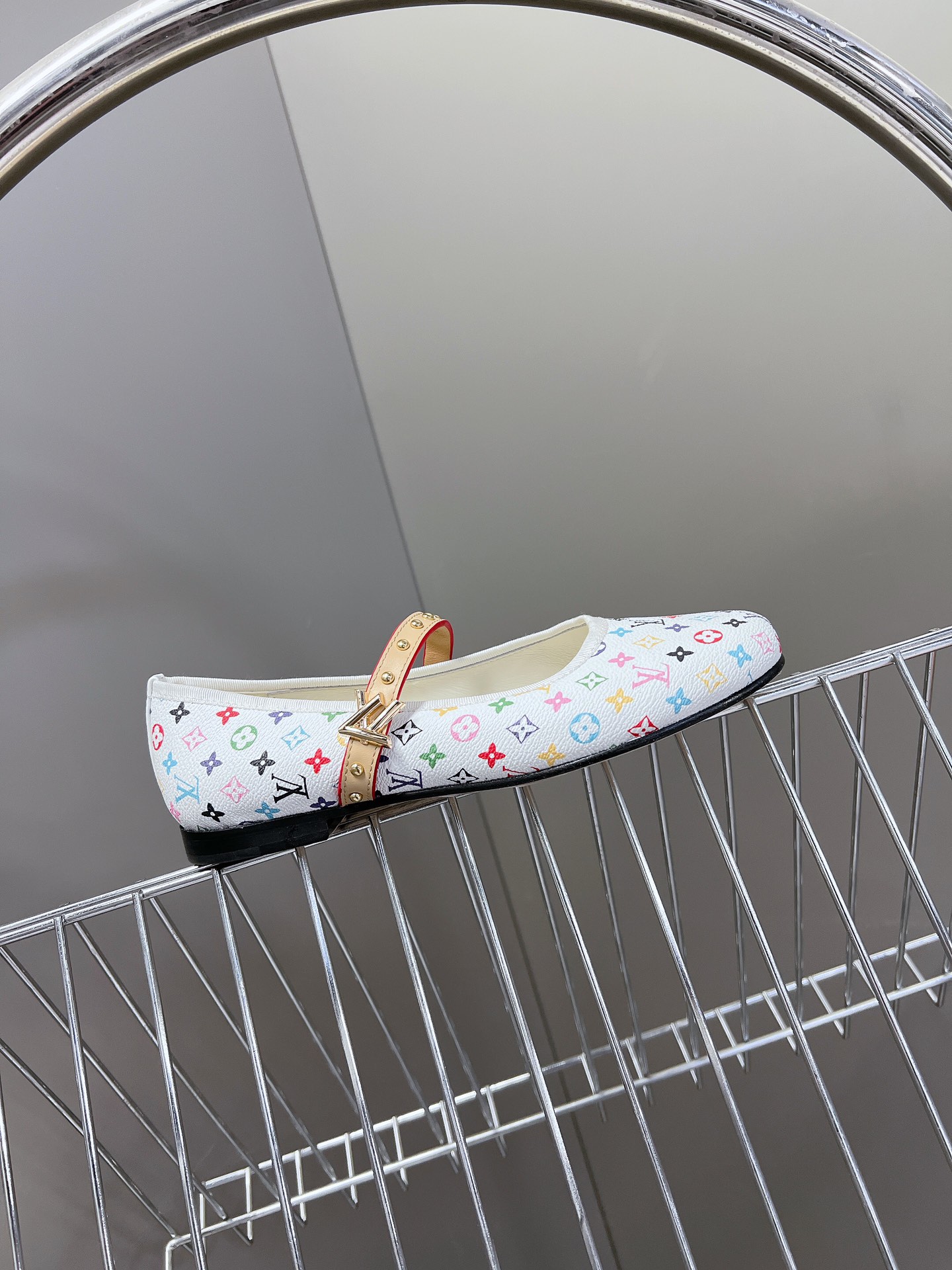 LV一比一彩色老花瑪莉珍平底鞋女款時尚甜美百搭鞋履｜歐美奢侈品精品推薦