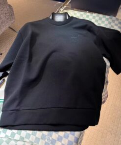 LV原單黑色T恤男款刺繡Logo簡約百搭通勤潮流推薦