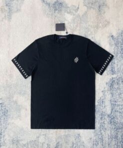 LV原單短袖T恤黑色袖口Logo印花款簡約潮流2025新作