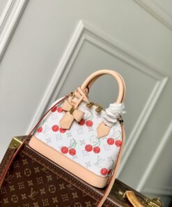 LV高仿櫻桃迷你白底手提包 可愛氣質感甜美搭配精品推薦