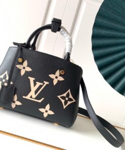 LV一比一黑色大花手提包 M41053款式大容量俐落氣場百搭通勤包