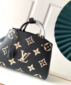 LV高仿M41048黑色手提包 大花圖樣挺版設計通勤實用必備款