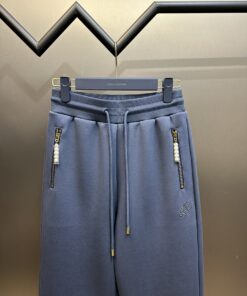 LV高仿運動長褲金屬拉鍊設計簡約百搭街頭休閒風格單品