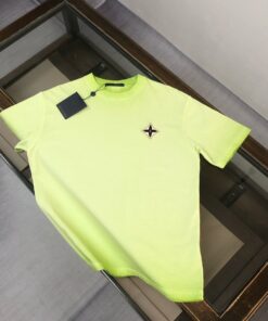 LV精品仿製綠T 黑星標徽短袖亮色款 夏日限定撞色潮流風