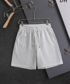 LV精品仿製白色滿版Monogram短褲 立體壓紋織感 夏日清新推薦款
