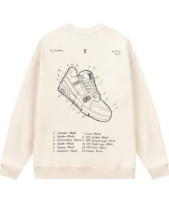 LV一比一拼圖鞋設計衛衣套裝款式純棉面料簡約風秋冬單品