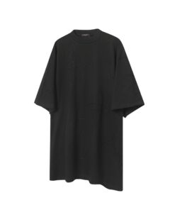 LV一比一黑色壓紋T恤Monogram全滿設計寬版剪裁男裝夏季新作