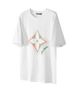LV 一比一白色短袖T恤 彩色Monogram花紋圖騰 夏日活力印花款