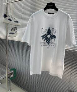 LV A貨白T星芒圖騰印花設計感夏日清爽版型