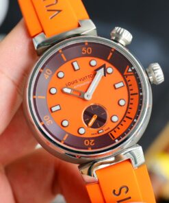 LV一比一橘面運動錶 自動機芯潛水風格款 熱力橙限量色設計