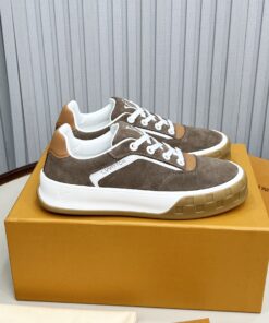 LV 一比一復刻麂皮灰色休閒鞋 原版版型百搭時尚款
