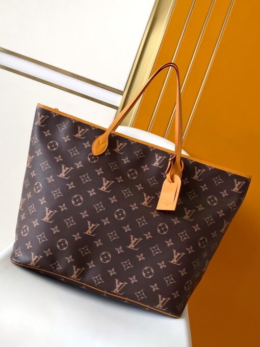 LV A貨女款托特包經典老花大容量設計 通勤旅行雙用百搭包款