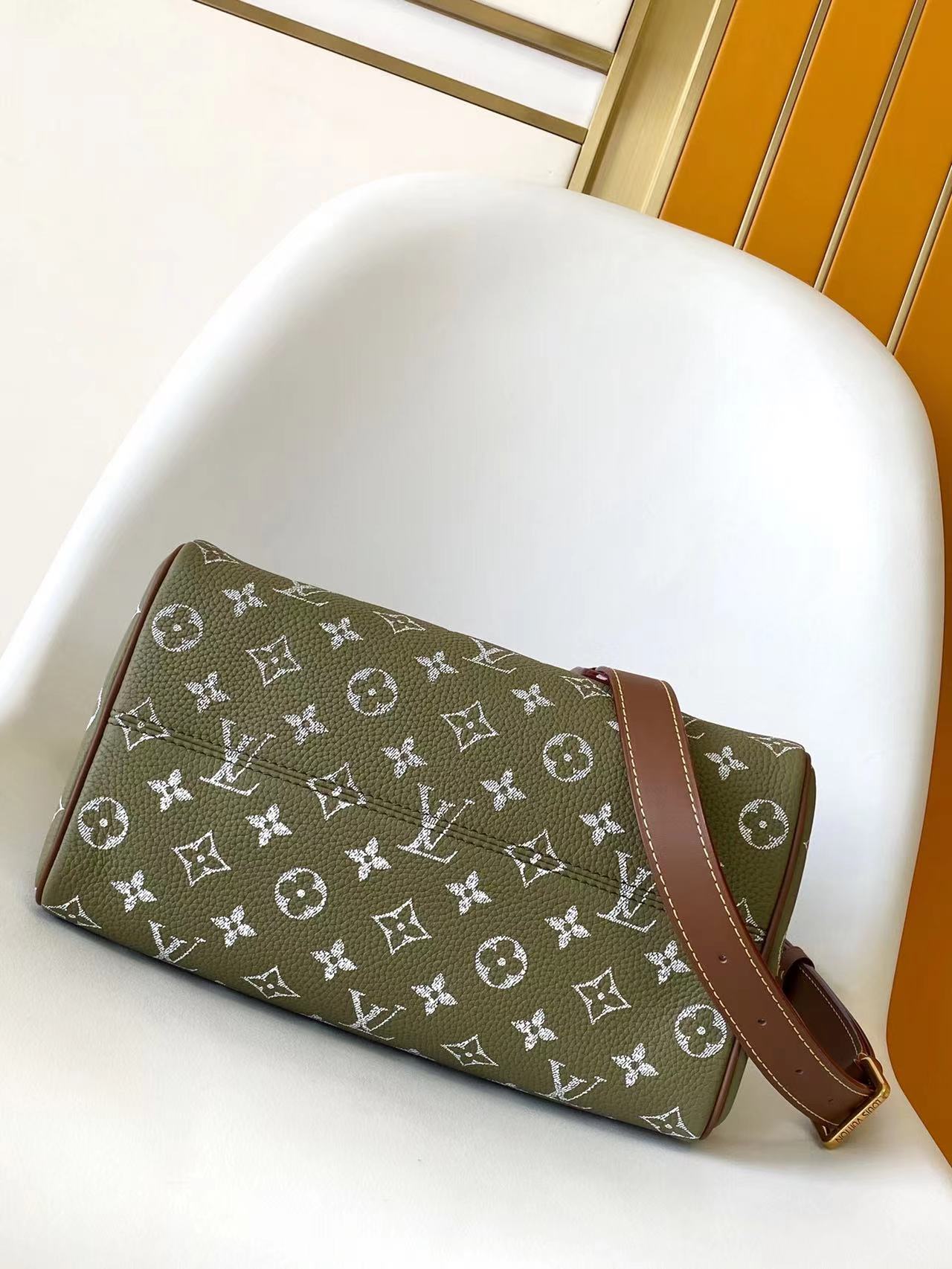 LV 一比一Speedy綠色手提包 Monogram復古波士頓包｜歐美奢侈品精品推薦